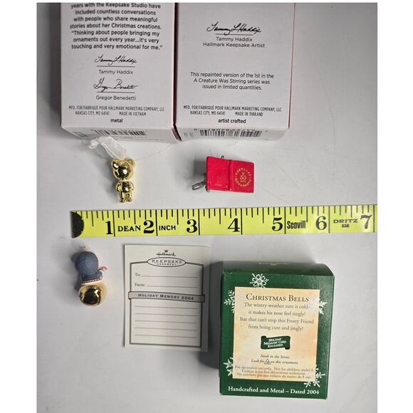 Set of 3 Hallmark Mini Keepsake Ornaments List in Description - Picture 4 of 6